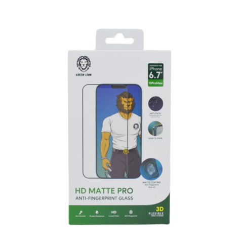 Green Tempered Glass Screen Protector Iphone 13 Pro Max Matt