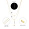 Aiwanto Necklace Double Chain Necklace for Women's