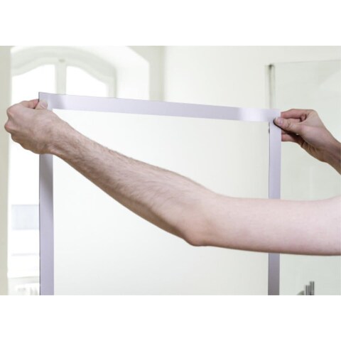 Durable DURAFRAME Poster, Self-Adhesive Magnetic Frame A1, Silver