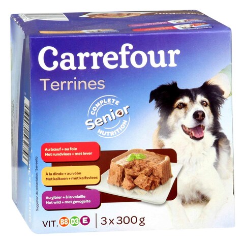 Carrefour Mature Dog Food 300GR X3