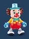 Fitto Clown/Joker Performer, Flashing Lights, Sound, Entertaining Toy