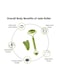 Apolol - Jade Facial Roller With Gua Sha Green/Gold