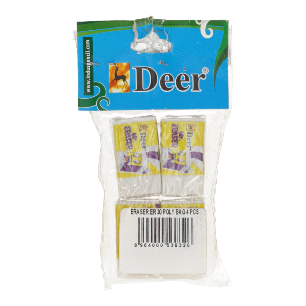 Deer Mr.Eraser (Pack of 4)
