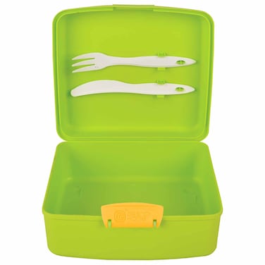 جراندي هوم باك اند جو لانش بوكس - 2 لتر - حجم كبير - أخضر