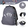 Nohoo Kids 16 Inch School Bag Shark - Grey