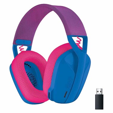 Logitech G Series G435 Over Ear Gaming Light Speed Headset Blue