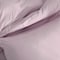 Luna Home Washable Cotton 6 Piece King Size Duvet Cover Plain Design, Plain Lavender Color
