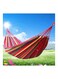 Generic Multifunctional Outdoor Portable Canvas Hammock Red/Beige/Purple