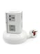 East Lady 2-Layer Multi Power Plug White/Grey
