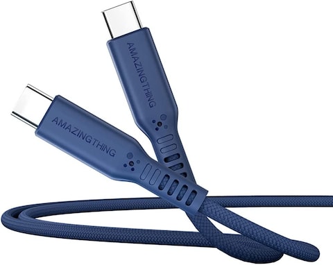 Amazing Thing Speed Pro USB-C To USB-C 60W 4.0A MAX Fast Charge Cable [1.1 Meter] - Blue