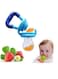 2pcs Baby Fruit Food Feeder Teething Pacifier for Teething Baby Infant Toy Nipple Pouches Nibbler for Toddlers &amp; Kids Pacifier Blue