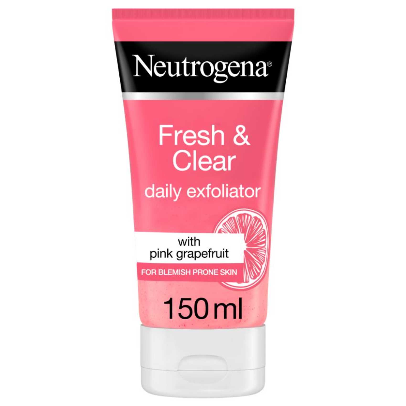 Neutrogena Fresh and Clear Daily Exfoliator Pink Grapefruit and Vitamin C 150ml