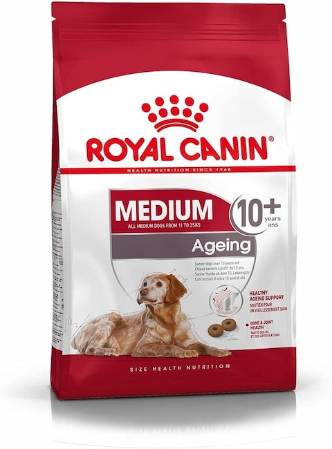 اشتري Royal Canin SHN Medium Ageing 10+ 3 kg Size Health Nutrition Dog Food,, Ageing 10+ Dog dry food في الامارات