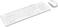 Rapoo 8210M Wireless Keyboard And Mouse Combo , Multi-Mode Connectivity Connect Upto 3 Devices, Bt5.0, Bt 3.0 And 2.4 G, Adjustable Dpi Optical Mouse, White