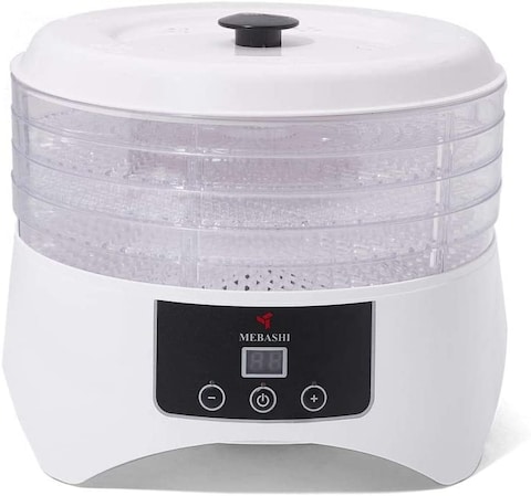 Mebashi Food Dehydrator, 200W, ME-FOD8001, White/Clear/Black
