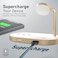 Promate 3-in-1 Wireless Charging Dock, Ultra-Fast 15W Qi-certified Desk Charging Dock with MFi Certified 5W Apple Watch Charger, 24W USB SuperCharge Port and Aluminum Alloy Design, WavePower Gold