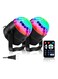 Generic LED Stage Ball Light With Remote Control Multicolour 112X105X100Millimeter