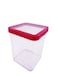 (pack of 3 pieces)- STORAGE CONTAINER 3P/SET color white and red