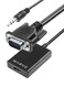 Generic - VGA To HDMI Converter Output 1080P HD With Audio Adapter Cable Black