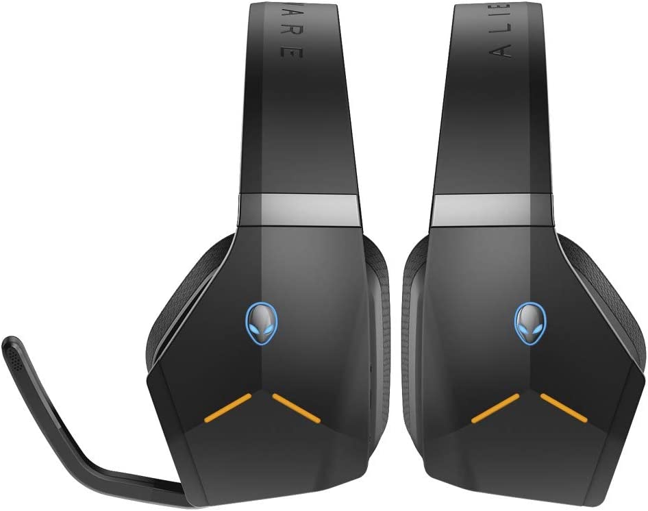 Alienware Wireless Gaming Headset Aw988, Lightweight, Crystal-Clear Communication, Icon Alienware Style, LED Lighting, 2.4 GHZ