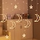 Geneic - SALLA Crescent Moon Star Curtain LED Fairy Lights 3.5M