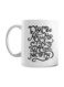 muGGyz Printed Ceramic Coffee Mug White 11Ounce