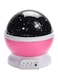 Generic - Star And Moon Rotating Projector Night Lamp Pink 13 X 13 X 14.5Centimeter