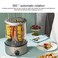 Liven KL-J121 Electric Barbecue/Kebab Machine With Automatic 360 Degree Rotating Skewer Roast Griller Non-Stick Smokeless BBQ Knob Timing Control   1100W Power - Grey