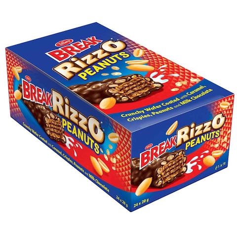 Tiffany Break Chocolate Rizzo Peanuts 20 Gram 24 Pieces