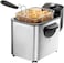Nobel Deep Fryer With 4L Frying Capacity, Detachable Enamel Oil Tank Dishwasher Safe With Adjustable Temperature Control NDF8G Silver With 1 Year Warranty