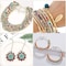 3300-Piece Small Colourful Bracelet Beads, A-Z Alphabet Letter DIY Bead Making Kit With Rope String Roll