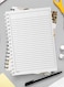 Lowha Spiral Notebook With 60 Sheets And Hard Paper Covers With Abstract Floral Design, For Jotting Notes And Reminders, For Work, University, School