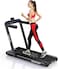 Sparnod Fitness STH-3030 (4 HP Peak) 2 in 1 Foldable Treadmill For Home Come Under Desk Walking Pad