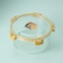 Royalford 1250 ml Round Airtight Container With A Lid-Rf11255 Plastic Container With A Silicone Sealing Ring Fitted Lid Transparent Storage Container, Yellow