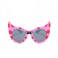 Atom baby sunglasses, K101-1, Polarized UV400 sunglasses for Girls, Age 3-10 shiny pink frame shiny green temple smoke polarized lens