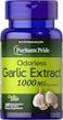 Puritan's Pride Odorless Garlic, 1000mg-100 Rapid Release Softgels
