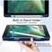 TRON Case Compatible For Apple iPad 9.7 Case 2018 iPad 6th Generation Cases/2017 iPad 5th Generation Case with Pencil Holder,Slim Soft Silicone Smart Trifold Stand Protective Cover (Blue)