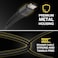 Scosche HDCAB10-SP Strikeline Heavy-Duty Premium USB to Type-C Charge &amp; Sync Braided Cable 10-ft. Black/Space Gray