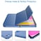HYX New iPad 10th Generation Case 10.9 Inch 2022 with Pencil Holder, Soft TPU Back Smart Trifold Stand Case Cover For 2022 iPad 10th Gen 10.9 inch, Blue