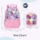 Eazy Kids - 17" School Bag Lunch Bag Pencil Case Set of 3 Girl Things - Pink