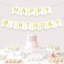 Party Time White Happy Birthday Banner For birthday decoration Men Women Adults Kids, Party Supplies Party Decorations