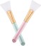 Generic Silicone Face Mask Brush Soft Silicone Facial Mud Mask Applicator Multicolor - 2 Pcs