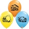 Qualatex Construpcion Trucks Latex Balloons 25-Pieces- 11-Inch Size- Assorted