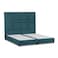 In House Berlin Linen Bed Frame - Queen - 200x140cm - Turquoise