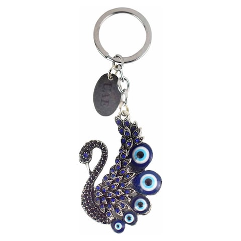 Ahlan UAE Evil Eye Keychain Blue