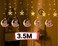 RAMADAN LIGHTING, 3.5m, LED Star Moon Curtain Decorative Lights, Window Curtain Fairy String Lights, Remote Control, for indoor, Home