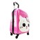 Reflection 4 Wheel Hard Casing Cute Cat Printed Luggage Trolley Pink 41cm