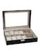 Generic 12 Grids PU Leather Watch Organizer