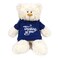 Caravaan - Cream Bear w/ Thinking of You Print on Blue  Hoodie 38cm