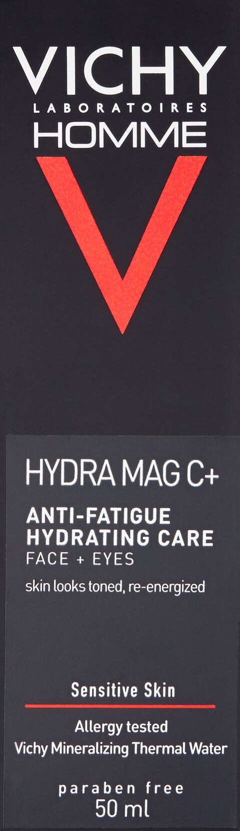 Vichy Homme Hydra Mag C+ Face Moisturizer for Men with Pure Vitamin C to Brighten &amp; Hydrate Skin, Suitable for Sensitive Skin 1.69 Fl Oz